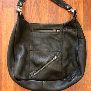 O&M Black Leather Bag